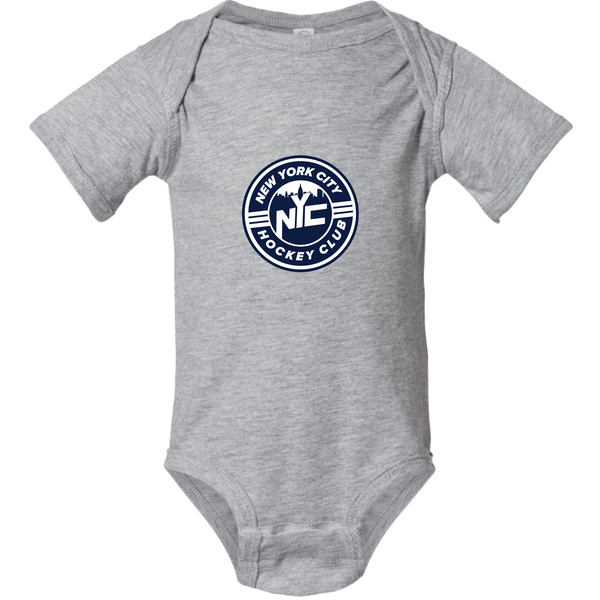NYC Hockey Club Infant Short Sleeve Baby Rib Bodysuit