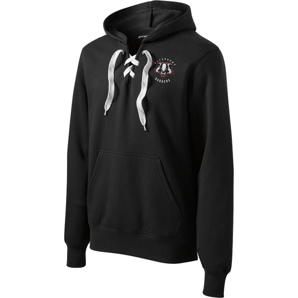 Scary Badgers Lace Up Pullover Hooded Sweatshirt